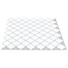 vidaXL Lanturn Tile 10 pcs White 27 x 27 cm Polyurethane and PET