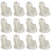 vidaXL Chair Cover for Wedding Banquet 12 pcs Cream