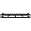 vidaXL Bed Frame without Mattress Black 180x200 cm Super King Solid Wood