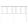 vidaXL Metal Replace Headboard White 160 cm