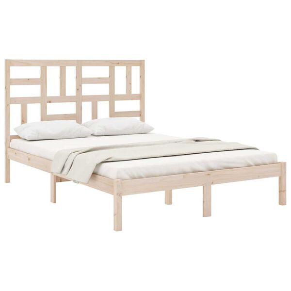 vidaXL Bed Frame without Mattress Solid Wood 160x200 cm