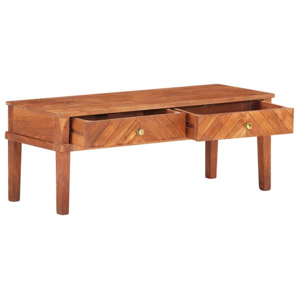 vidaXL TV Cabinet 110x40x41 cm Solid Acacia Wood