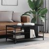 vidaXL Coffee Table Black Oak 100 x 50 x 45 cm Engineered Wood