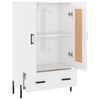 vidaXL Highboard High Gloss White 69.5x31x115 cm Engineered Wood