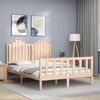 vidaXL Bed Frame without Mattress 140x190 cm Solid Wood Pine