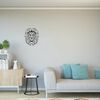 Homemania Wall Decoration Lion 40x50 cm Steel Black