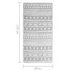 vidaXL Outdoor Rug ARAKIL Grey 80x150 cm PP