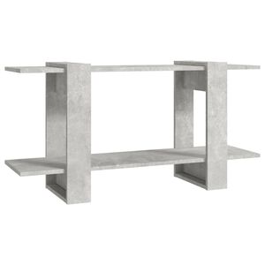 vidaXL Book Cabinet | Concrete grey | Engineered wood | 100 cm x 30 cm x 51 cm