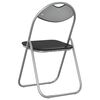 vidaXL Folding Chair 8 pcs Black and Grey 48 x 43.5 x 81 cm