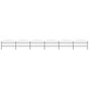 vidaXL Garden Fence with Spear Top Steel 1005x100 cm Black