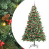 vidaXL Artificial Christmas Tree Green 240 cm PVC and Metal