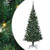 vidaXL Artificial Pre-lit Christmas Tree Green 180 cm PVC and Metal