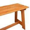 vidaXL Outdoor Bench Brown 119 x 47 x 35 cm Solid Pine Wood