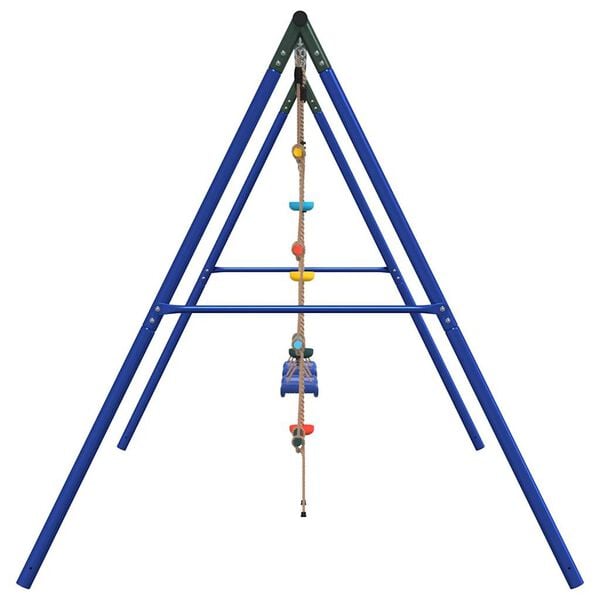 vidaXL Outdoor Swing Set with Swings. Ladder. Disc Swing