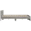 vidaXL Bed Frame without Mattress Grey Sonoma 150x200 cm King Size