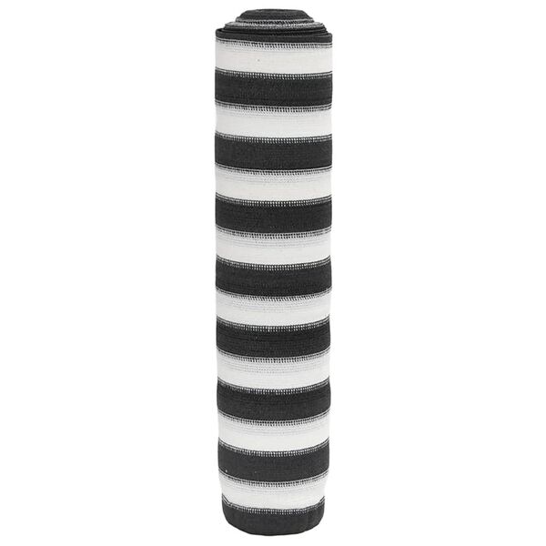 vidaXL Privacy Net Anthracite and White 1.2x10 m HDPE 75 g/m²