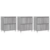 vidaXL Sideboards 3 pcs Grey Sonoma Engineered Wood