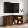 vidaXL TV Cabinet Brown Oak 102x35.5x47.5 cm Engineered Wood