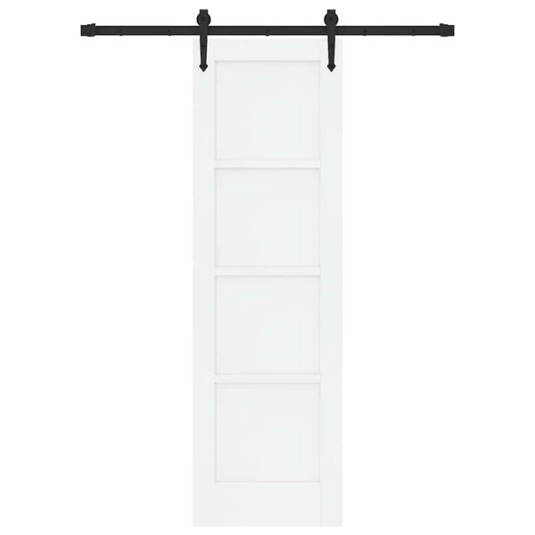 vidaXL Sliding Door ORKDAL White 61 x 198.5 cm Solid Pine Wood