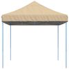 vidaXL Party Tent Folding Beige 279 x 410 x 315 cm Oxford Fabric