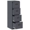 vidaXL File Cabinet with Drawer 2 pcs Anthracite 44 x 50 x 139 cm