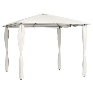 vidaXL Gazebo with Post Covers 3x3x2.6 m Cream 160 g/m&sup2;