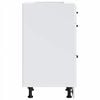 vidaXL Kitchen Base Cabinet Lucca White Engineered Wood