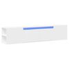 vidaXL TV Wall Cabinet with LED White 180x31x39.5 cm