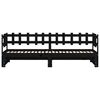 vidaXL Pull-out Day Bed without Mattress Black 2x(90x190) cm Solid Wood