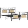 vidaXL Bed Frame without Mattress Sonoma Oak 140x200 cm Engineered Wood