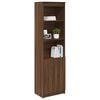 vidaXL Highboard Brown Oak 50x35x180 cm Engineered Wood