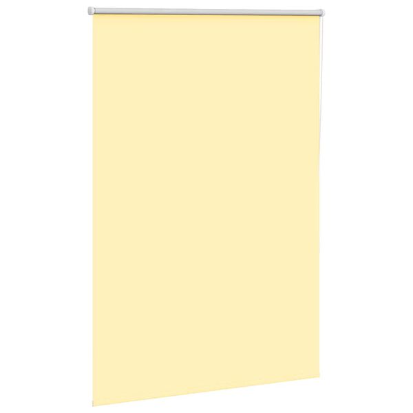 vidaXL Roller Blind Blackout Yellow 115x175 cm Fabric Width 110.7 cm Polyester