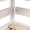 vidaXL Bunk Bed with Roof White 80x200 cm Solid Wood Pine