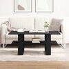 vidaXL Coffee Table Black Oak 102 x 55 x 42 cm Engineered Wood