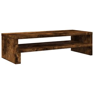 vidaXL Monitor Stand Smoked Oak 54x22x15 cm Engineered Wood