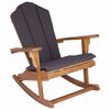 vidaXL Garden Adirondack Rocking Chair Natural Solid Teak wood