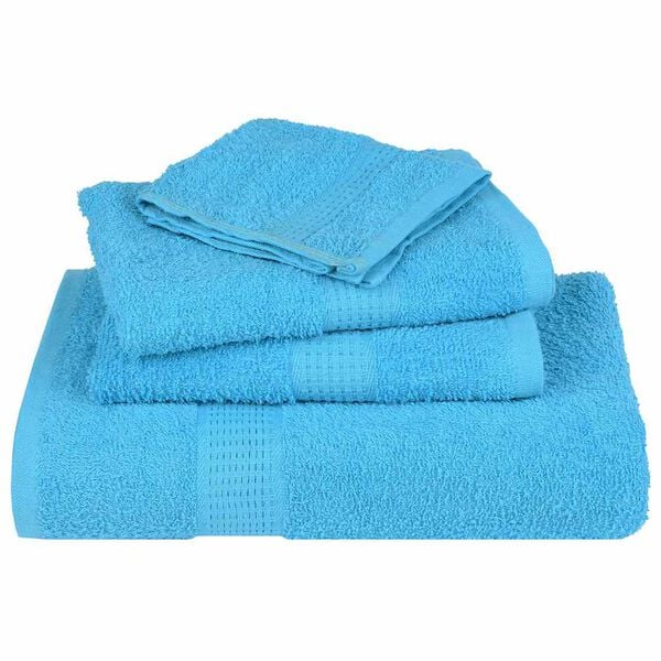 vidaXL Wash Towels "FROGN" 4 pcs Turquoise 30x30 cm 360 gsm