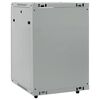 vidaXL Network Cabinet with Storage Grey 60 x 60 x 80 cm Steel