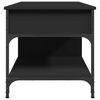 vidaXL Coffee Table Black 100x50x50 cm Engineered Wood and Metal