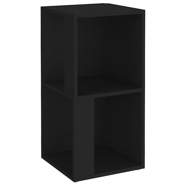 vidaXL Corner Cabinet Black 33x33x67 cm Engineered Wood