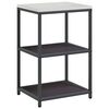 vidaXL Kitchen Storage Set with Shelf 2 pcs Black Cold-rolled Steel