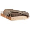 vidaXL Bed Frame without Mattress 120x190 cm Small Double Small Double Solid Wood