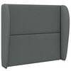 vidaXL Headboard Ear Dim Grey 80 x 23 x 6 cm Fabric