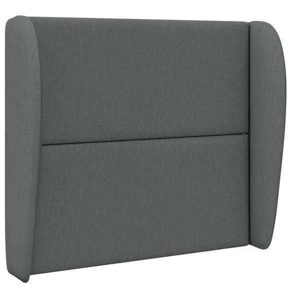 vidaXL Headboard Ear Dim Grey 80 x 23 x 6 cm Fabric