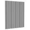 vidaXL Roof Panel 12 pcs Grey 60 x 45 cm Galvanised steel