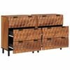 vidaXL Sideboard Acacia Brown Finish Solid Mango Wood