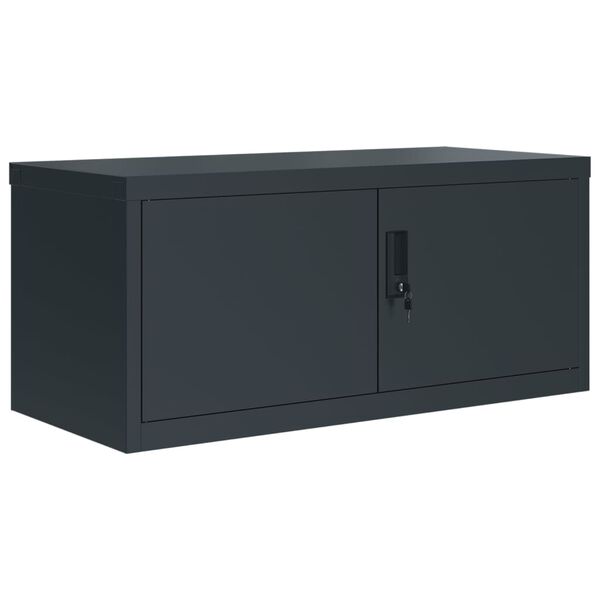 vidaXL File Cabinet Anthracite 90x40x180 cm Steel