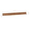 vidaXL Wall Shelves 2 pcs 120x10x10 cm Solid Teak Wood