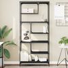 vidaXL Bookcase Black 81x36x176 cm Engineered Wood