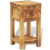 vidaXL Nightstand with 1 Drawer Solid Mango Wood